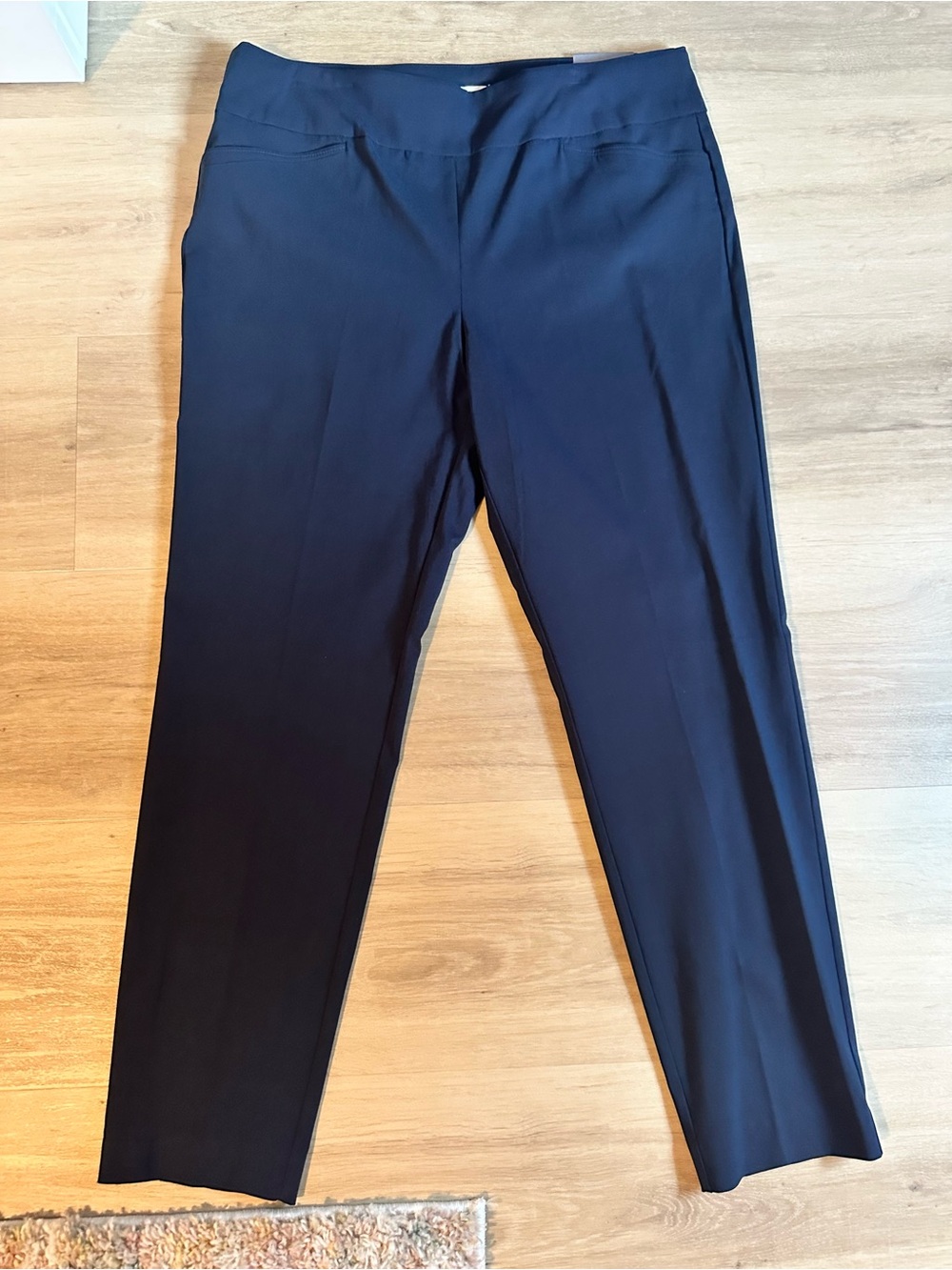 Van Heusen Dark Navy Pull-On Straight Dress Pants